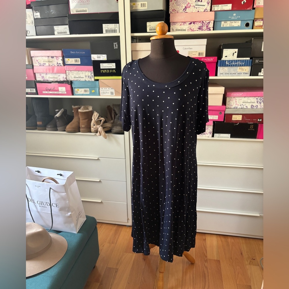 NWT Navy cotton dress